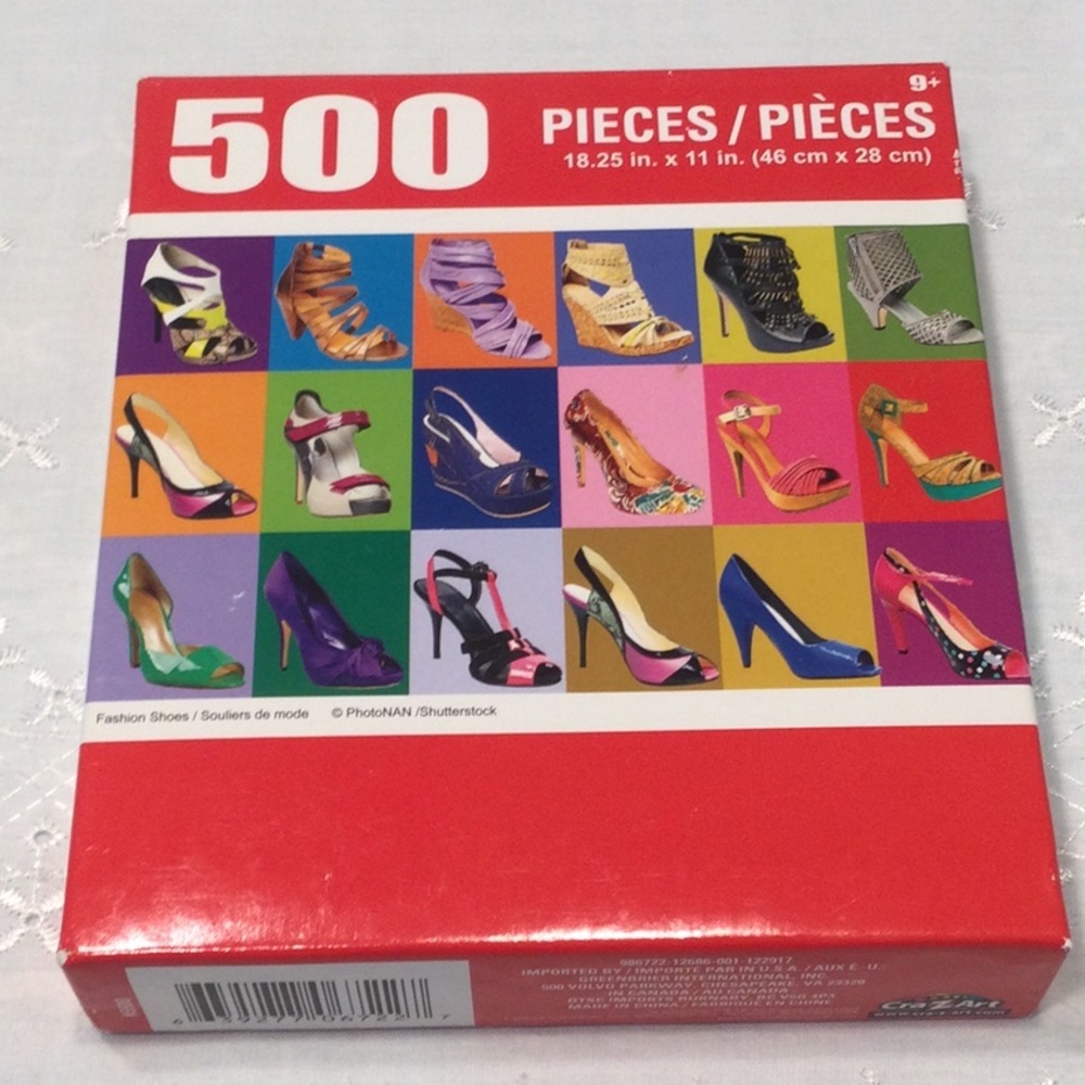 Cra-Z-Art 500 Piece Puzzle Fashion Shoes New, Unopened​